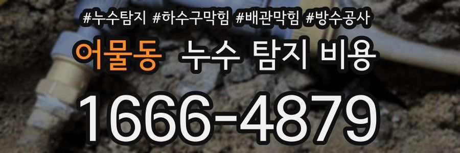 어물동 누수 탐지 비용