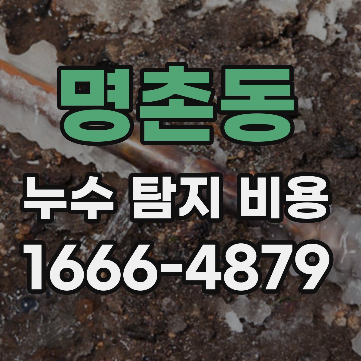 명촌동 누수 탐지 비용