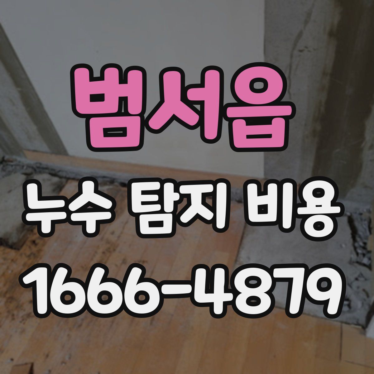 범서읍 누수 탐지 비용