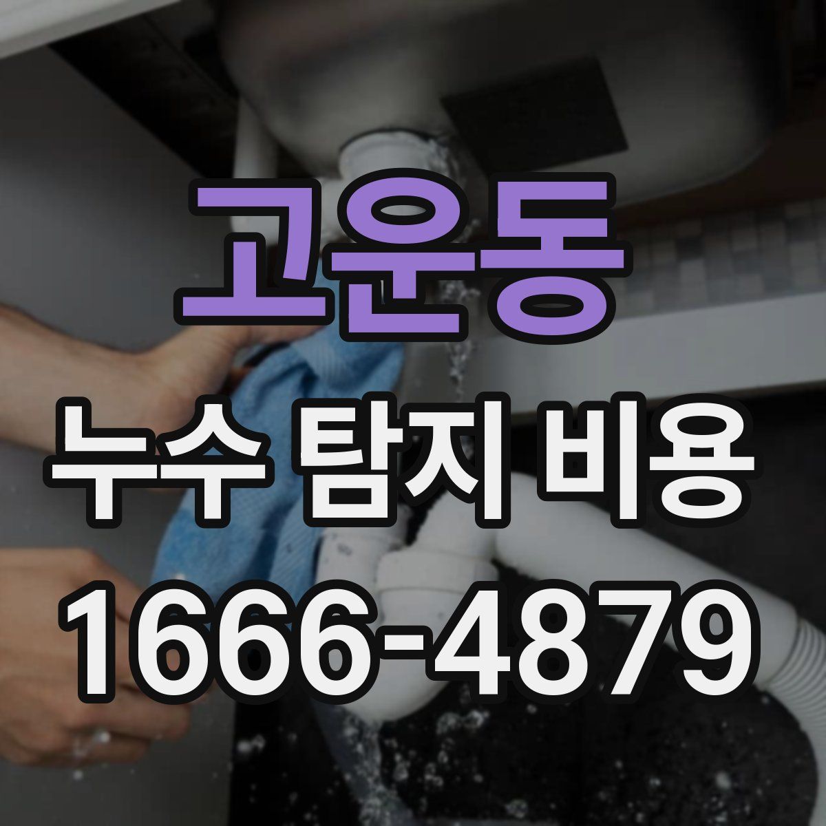 고운동 누수 탐지 비용