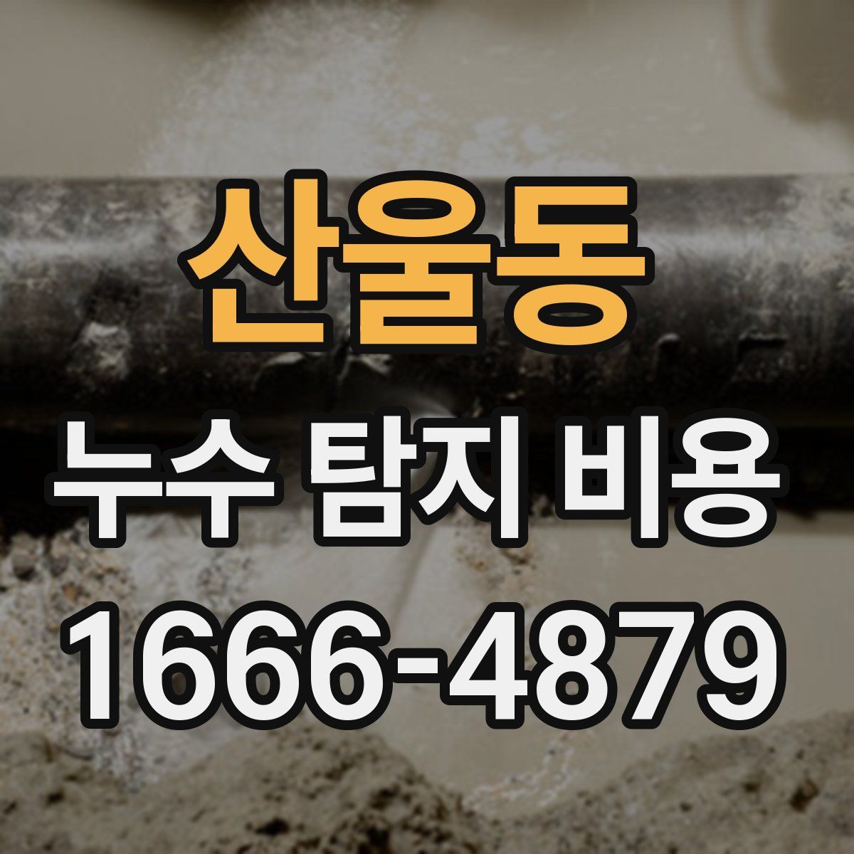 산울동 누수 탐지 비용
