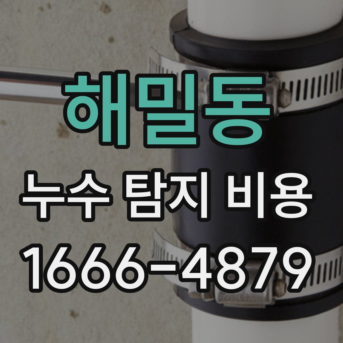 해밀동 누수 탐지 비용
