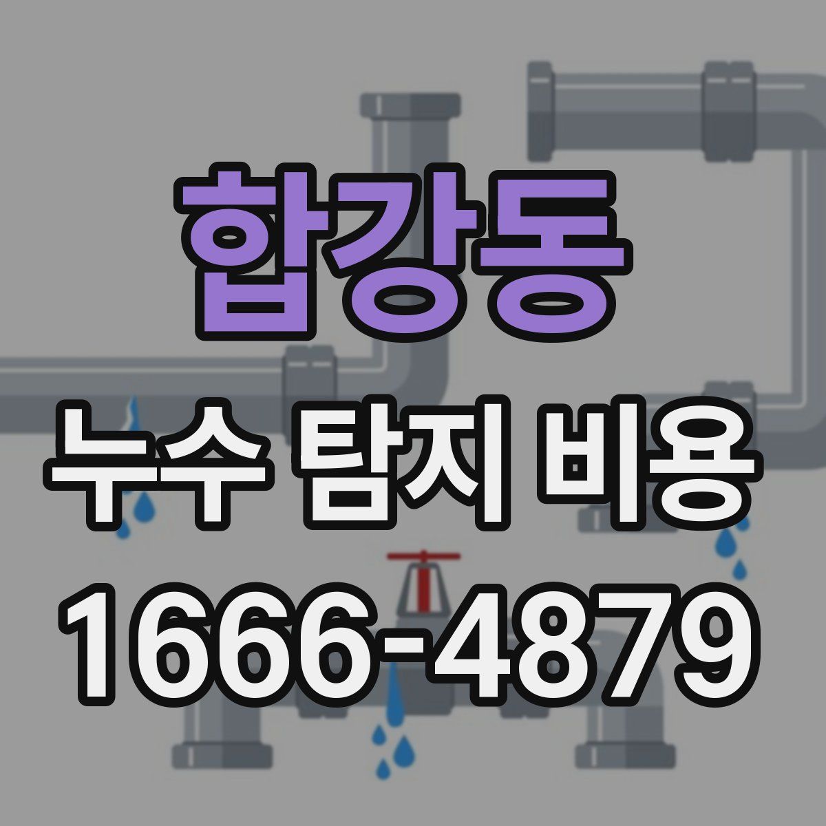 합강동 누수 탐지 비용