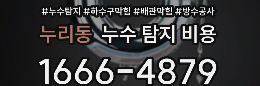 누리동 누수 탐지 비용