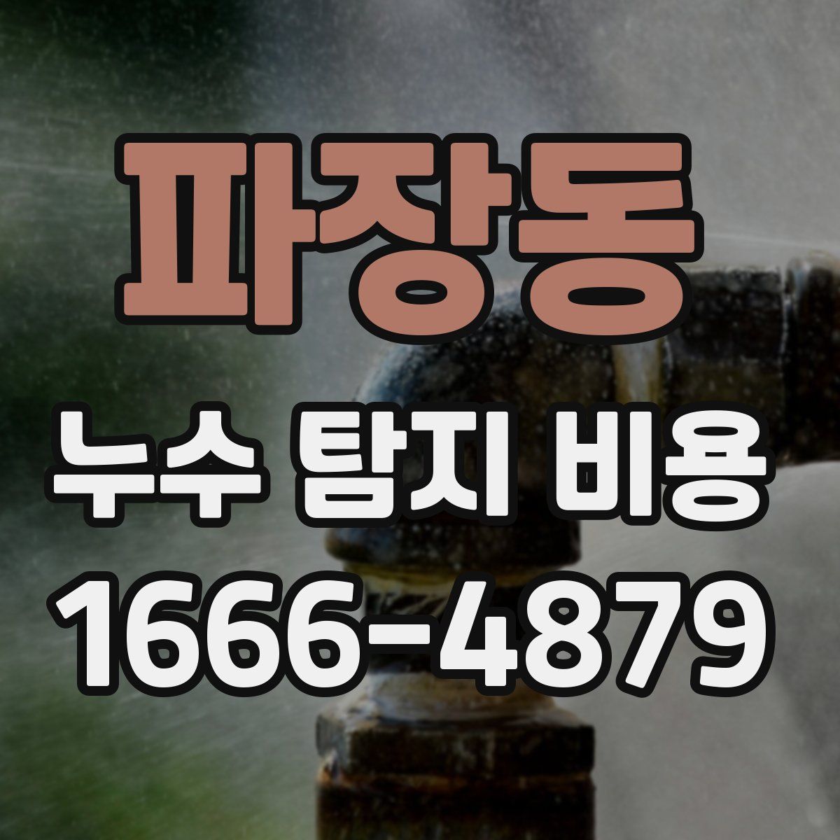 파장동 누수 탐지 비용