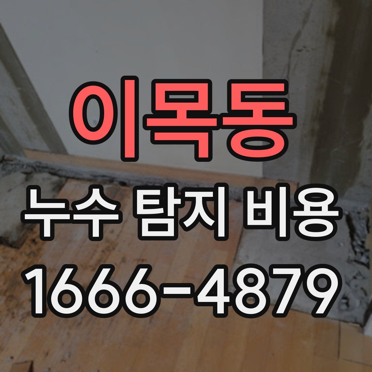 이목동 누수 탐지 비용