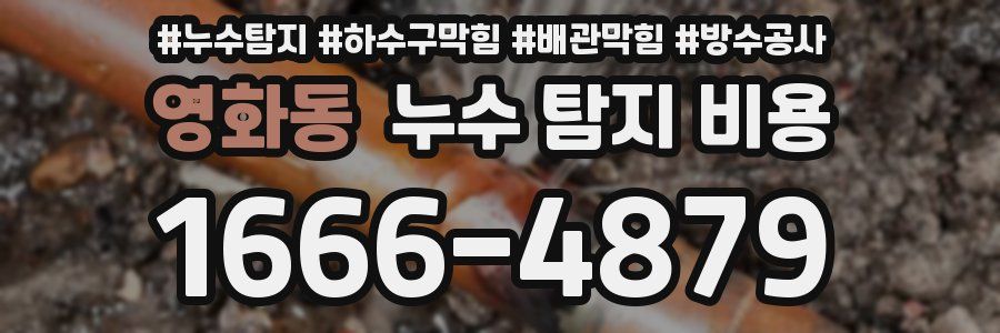영화동 누수 탐지 비용