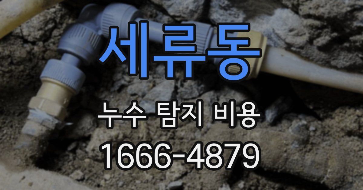 세류동 누수 탐지 비용