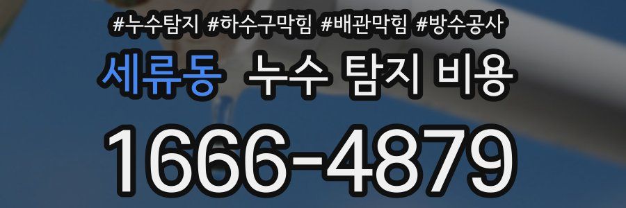 세류동 누수 탐지 비용