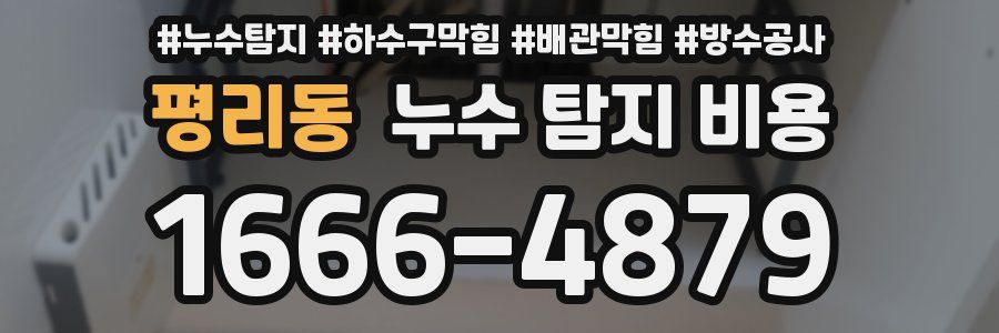 평리동 누수 탐지 비용