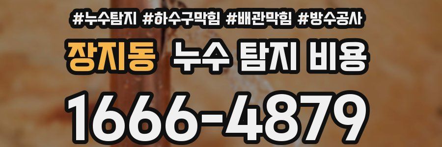 장지동 누수 탐지 비용