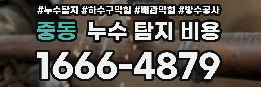 중동 누수 탐지 비용