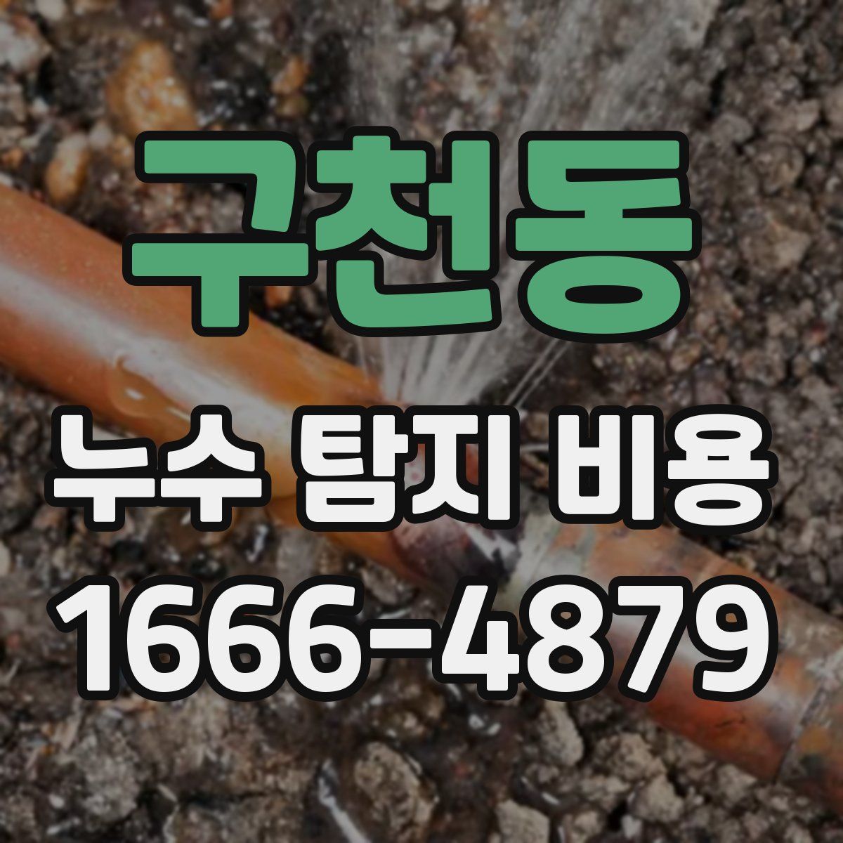 구천동 누수 탐지 비용