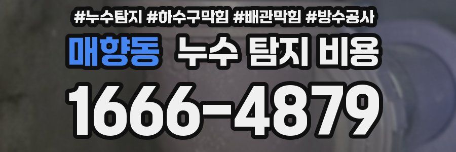 매향동 누수 탐지 비용