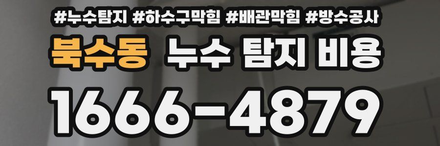 북수동 누수 탐지 비용