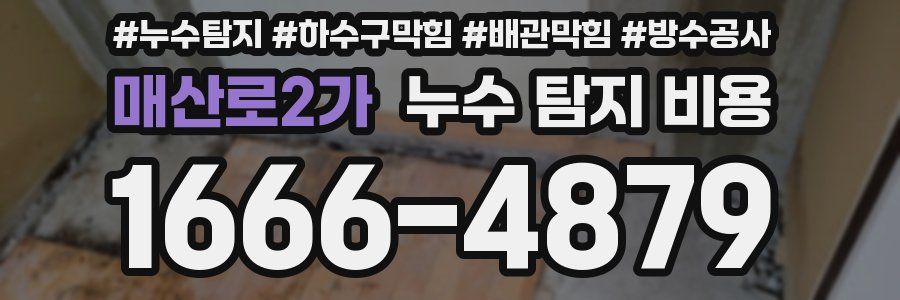 매산로2가 누수 탐지 비용