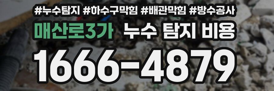 매산로3가 누수 탐지 비용