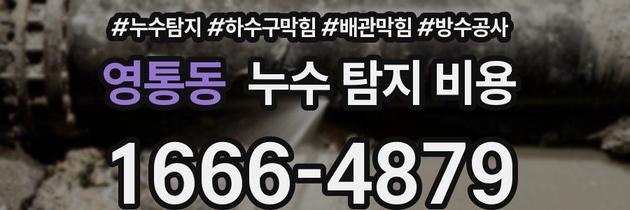 영통동 누수 탐지 비용