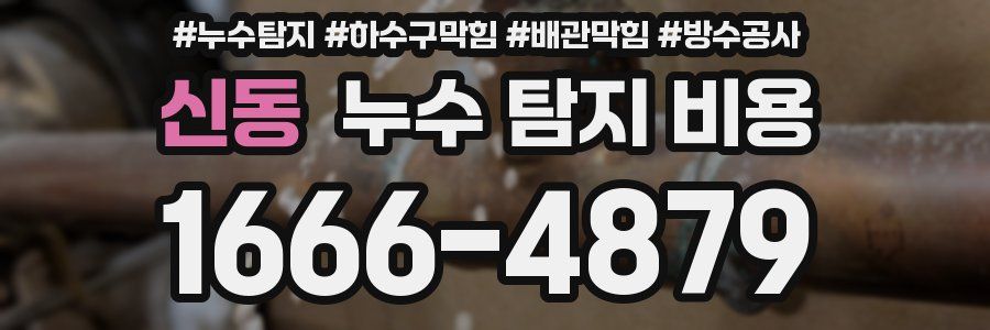 신동 누수 탐지 비용