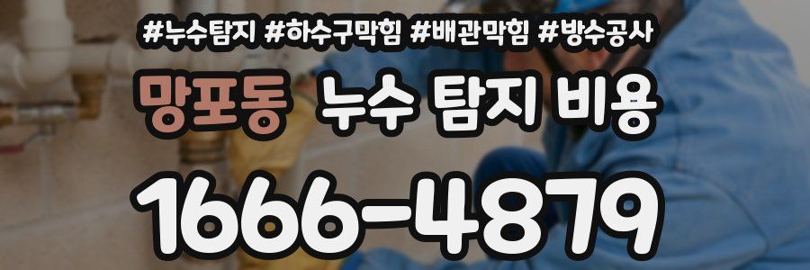 망포동 누수 탐지 비용