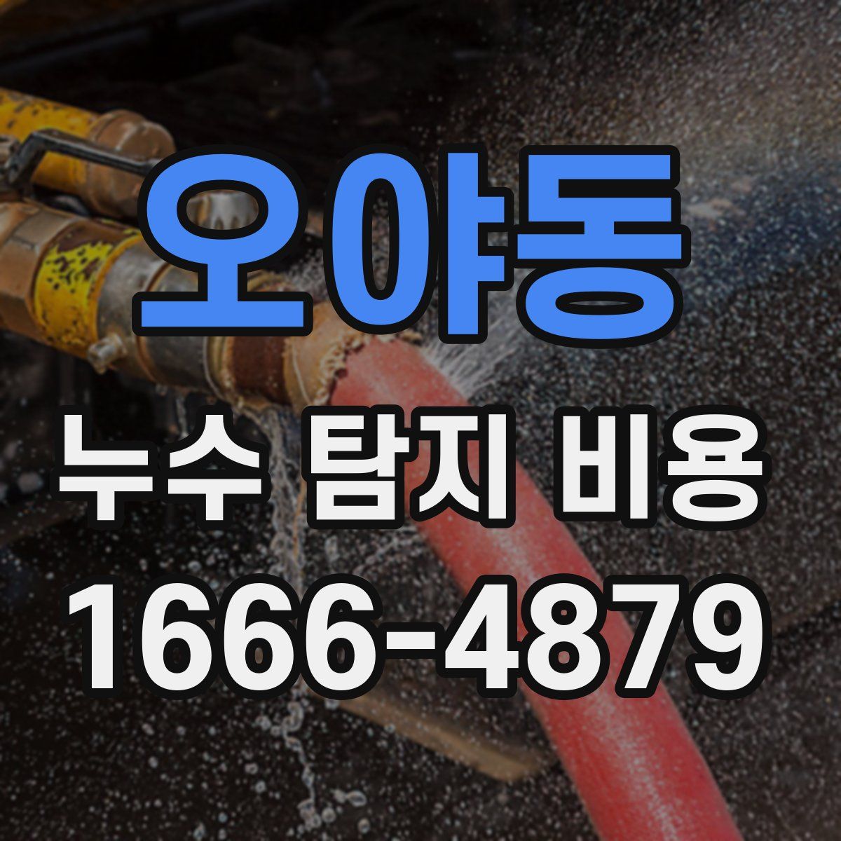 오야동 누수 탐지 비용