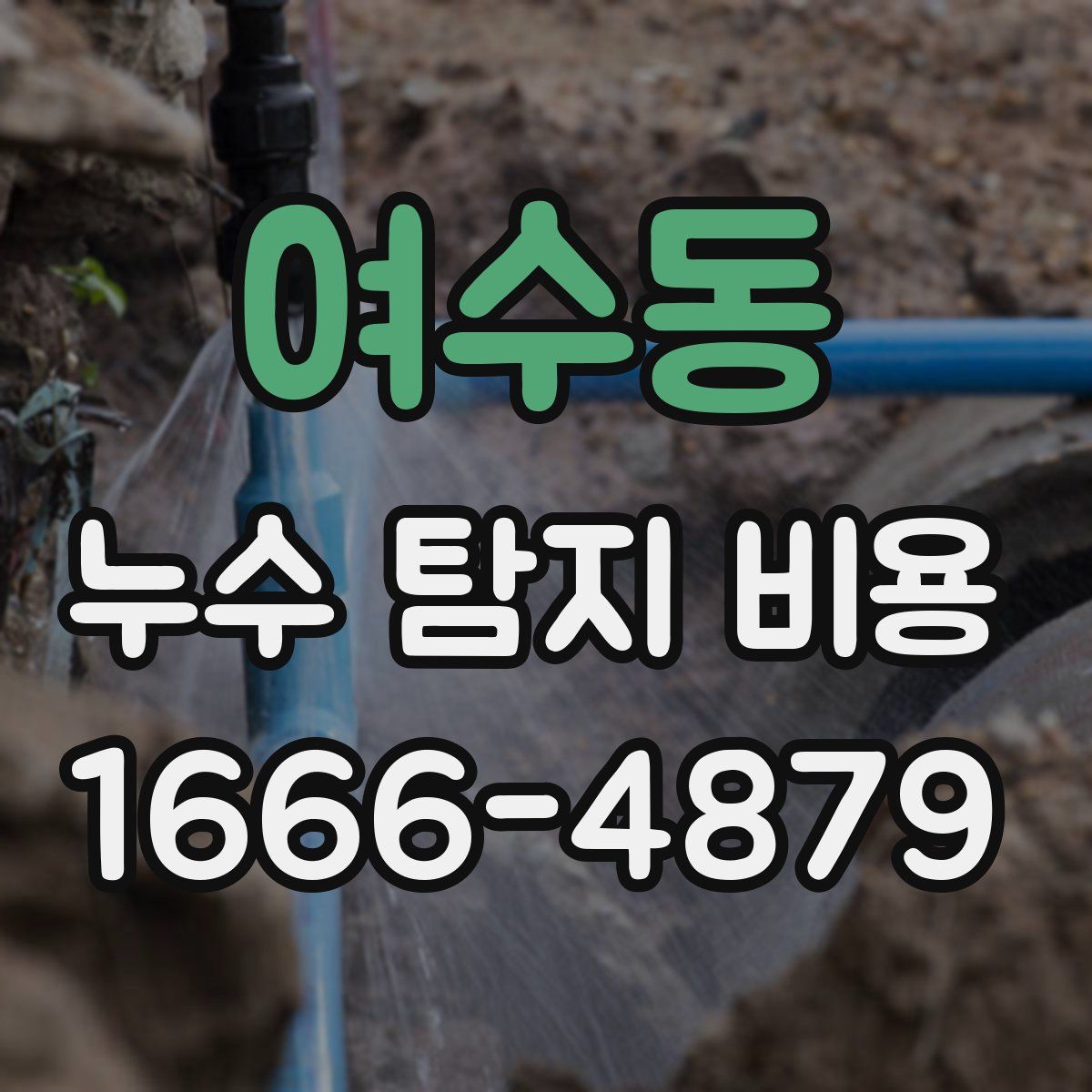 여수동 누수 탐지 비용