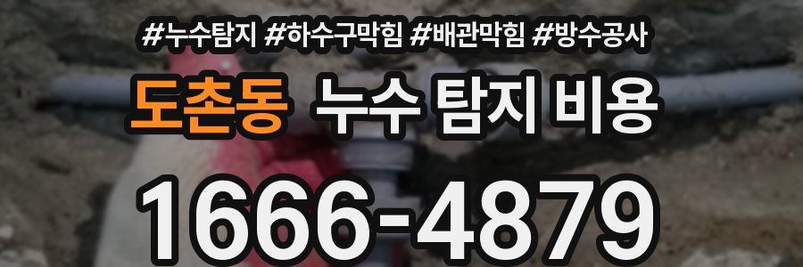 도촌동 누수 탐지 비용