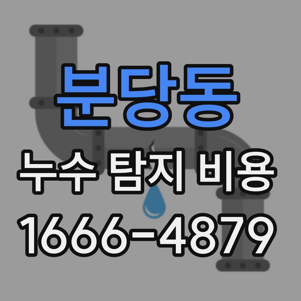 분당동 누수 탐지 비용