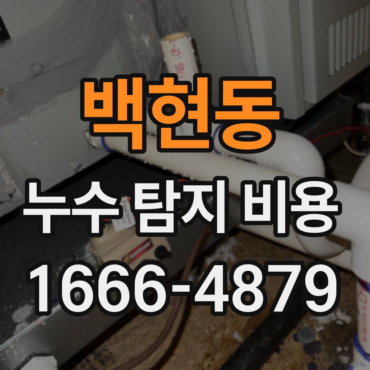 백현동 누수 탐지 비용