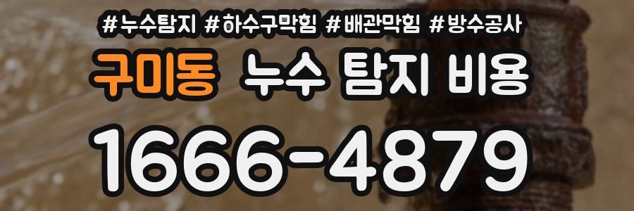 구미동 누수 탐지 비용