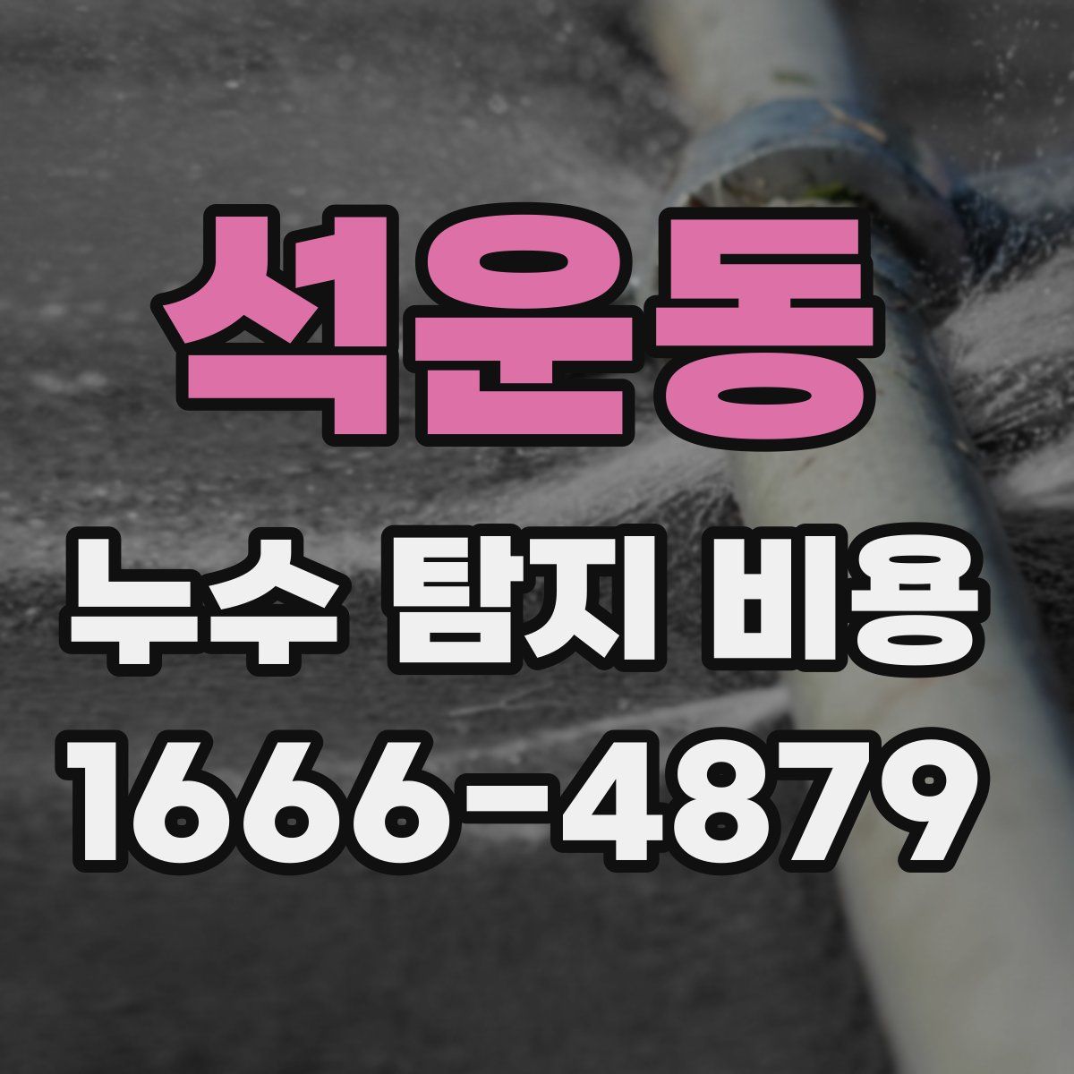 석운동 누수 탐지 비용