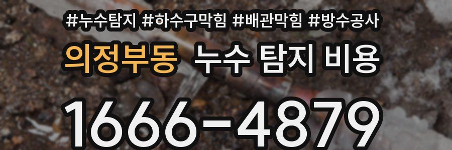 의정부동 누수 탐지 비용