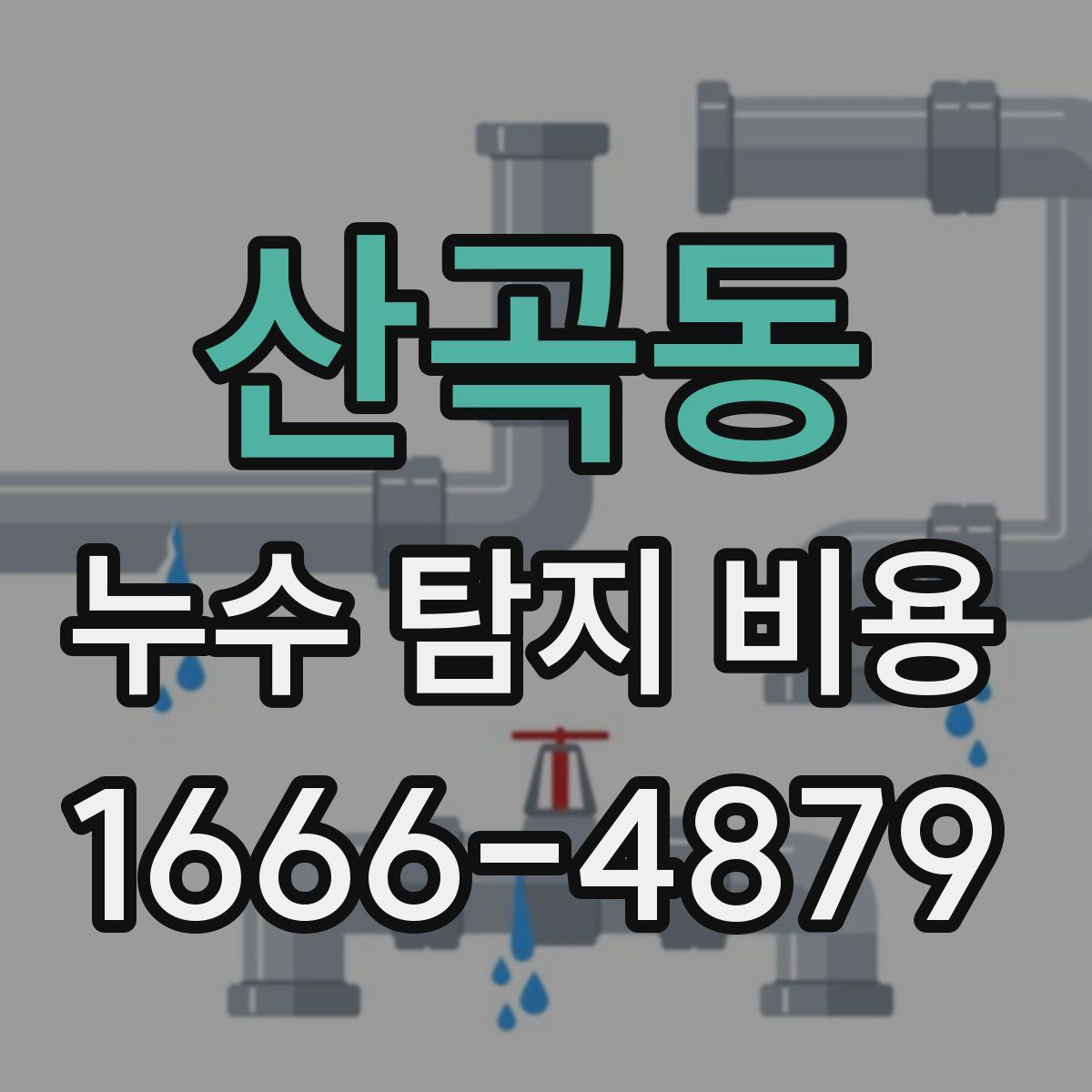 산곡동 누수 탐지 비용