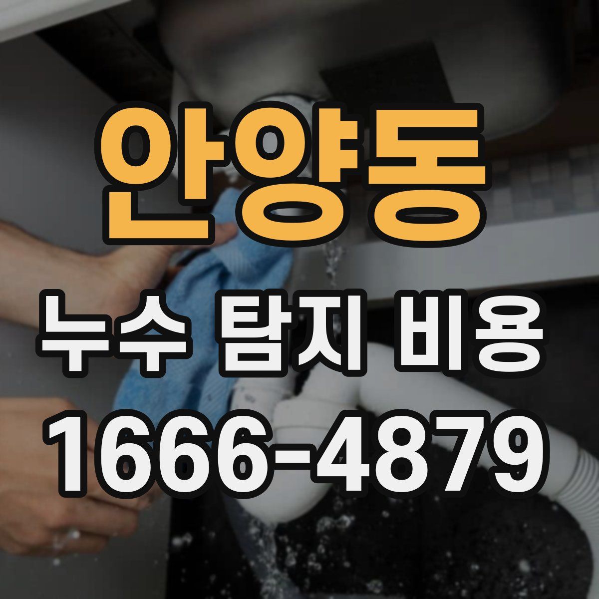 안양동 누수 탐지 비용