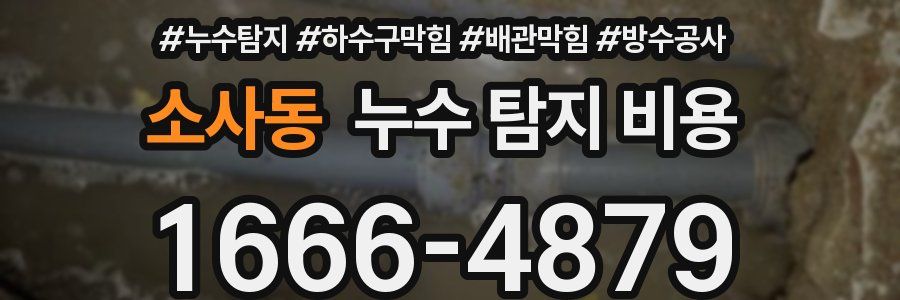 소사동 누수 탐지 비용
