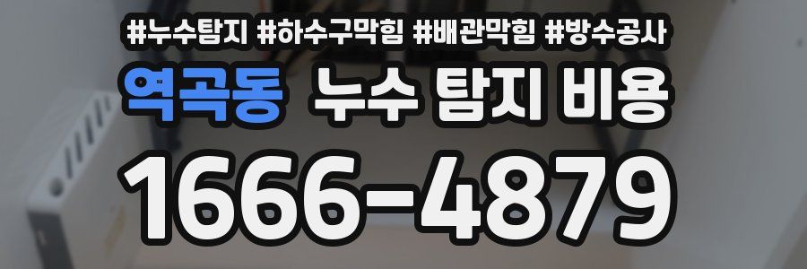 역곡동 누수 탐지 비용
