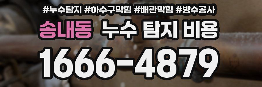 송내동 누수 탐지 비용