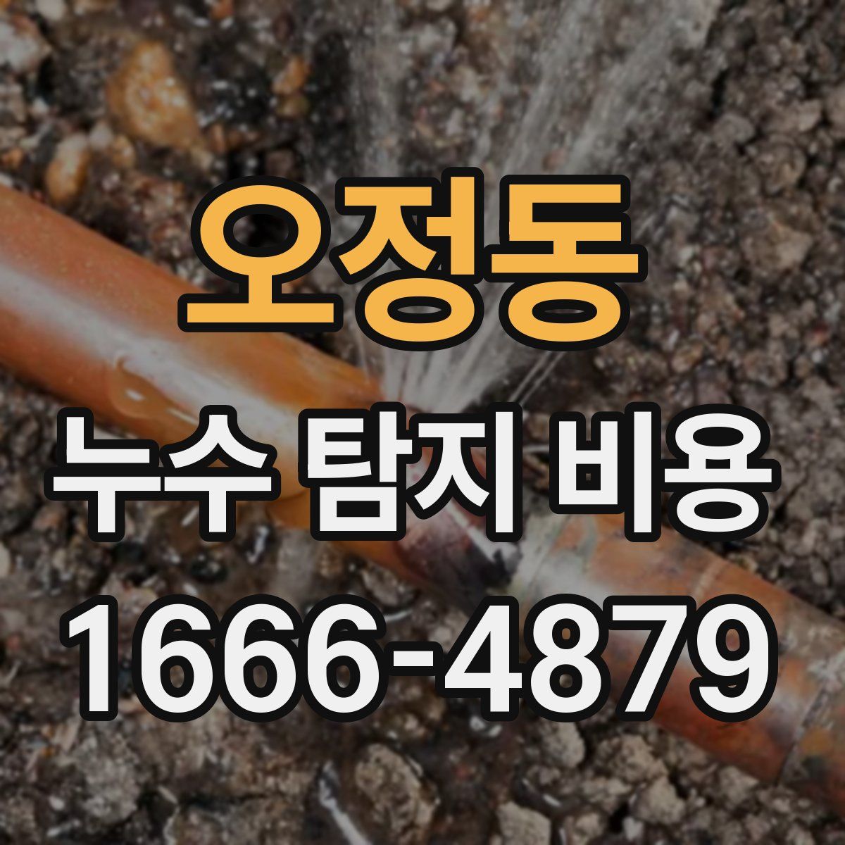 오정동 누수 탐지 비용