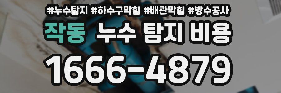 작동 누수 탐지 비용