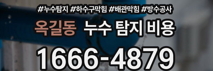 옥길동 누수 탐지 비용