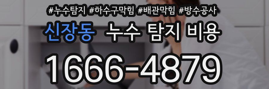 신장동 누수 탐지 비용