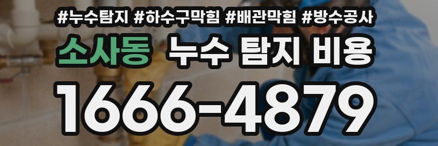 소사동 누수 탐지 비용