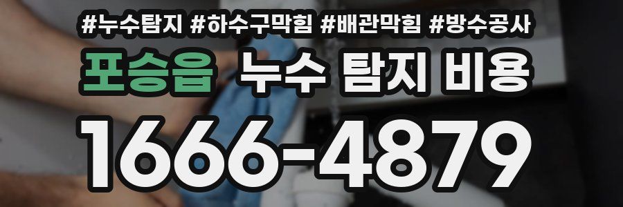 포승읍 누수 탐지 비용
