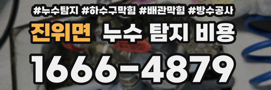 진위면 누수 탐지 비용