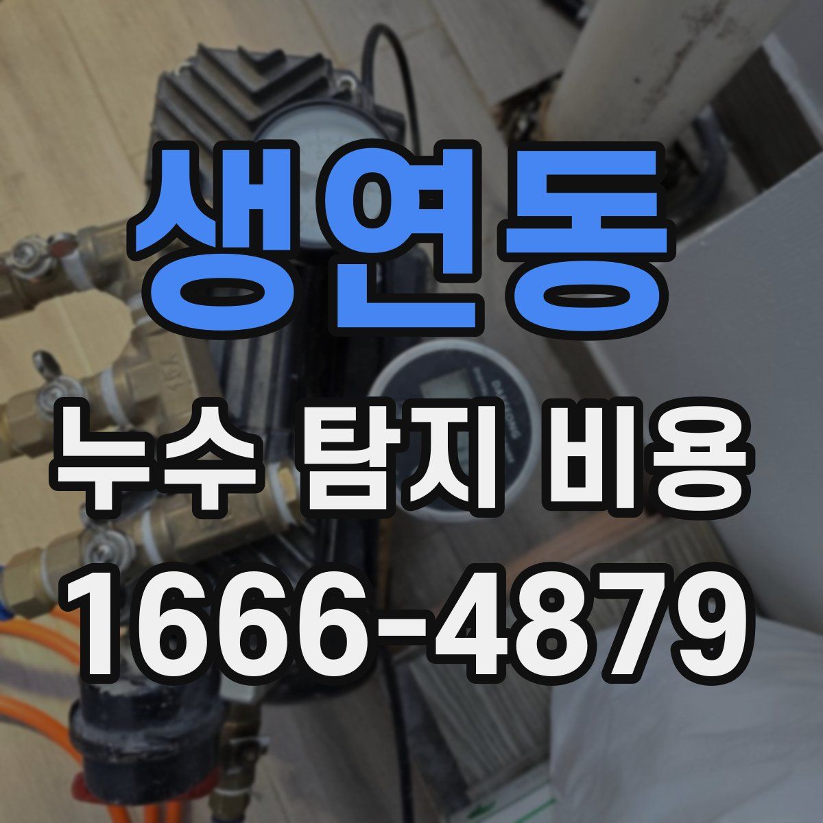 생연동 누수 탐지 비용
