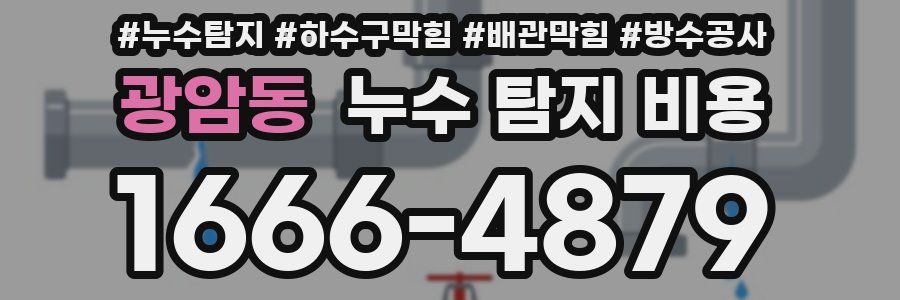 광암동 누수 탐지 비용