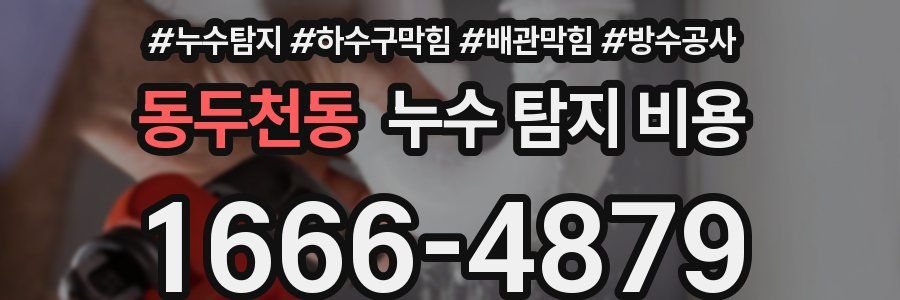 동두천동 누수 탐지 비용