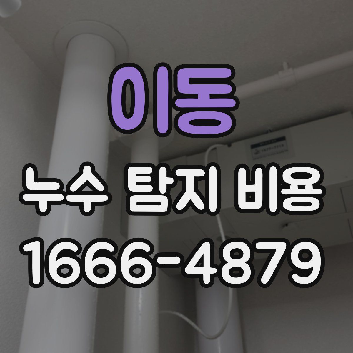 이동 누수 탐지 비용