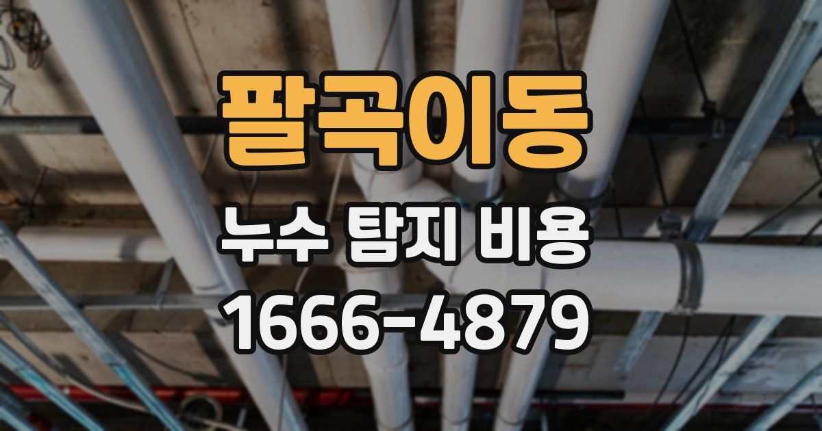 팔곡이동 누수 탐지 비용