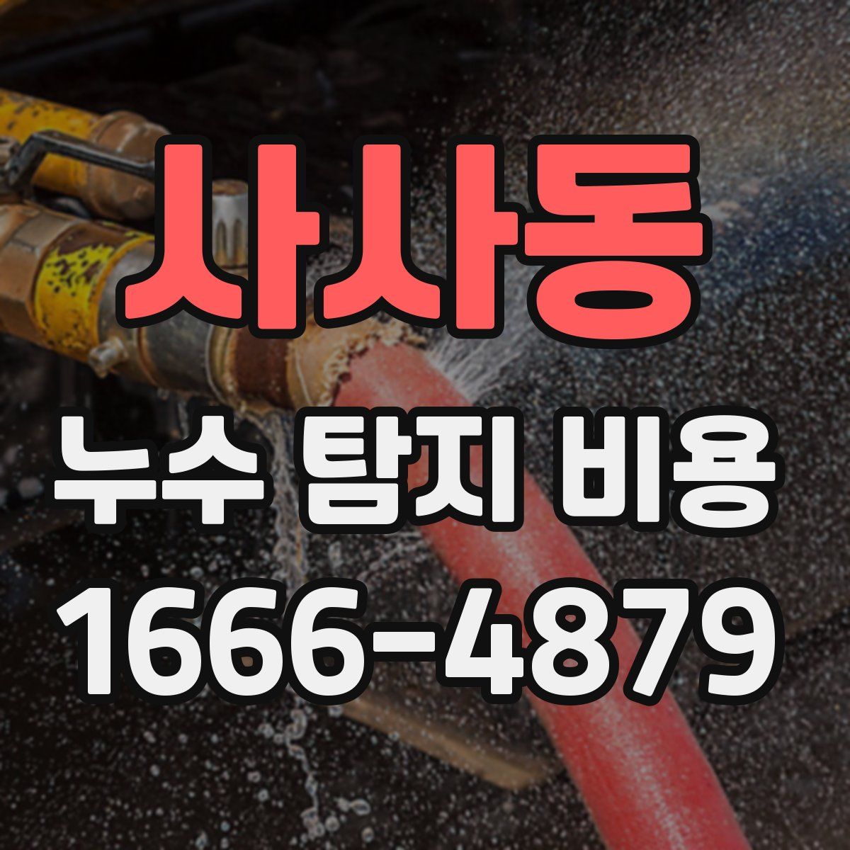 사사동 누수 탐지 비용